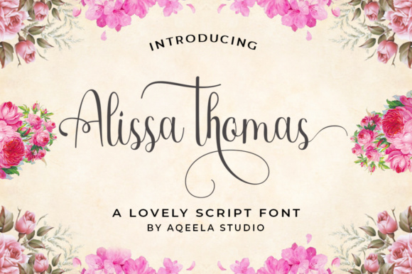 Alissa Thomas Script: Elegant Modern Calligraphy