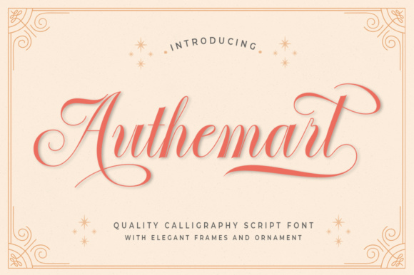 Authemart Script: A Versatile Font for Classic and Contemporary Design