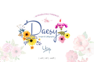 Daesy Script: A Stylish Calligraphic Font with a Varying Baseline