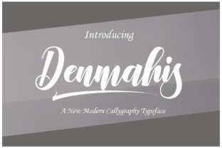 Denmahis Script: A Modern Calligraphy Font for Creative Expression