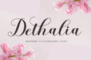 Dethalia Script: A Modern Calligraphy Font for Creative Expression