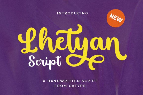 Lhetyan Script: A Handwritten Font with Timeless Appeal