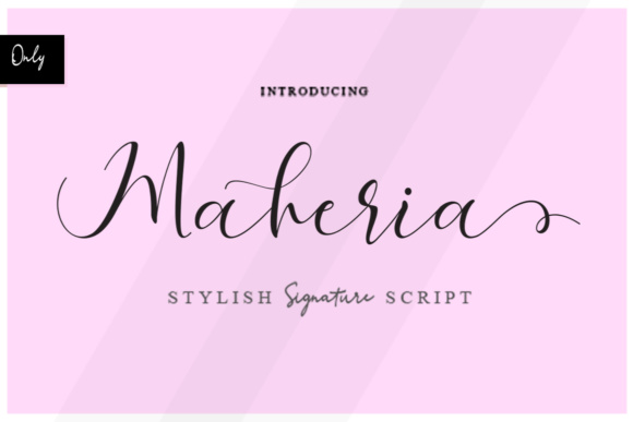 Maheria Script: Elevating Design with Modern Calligraphy