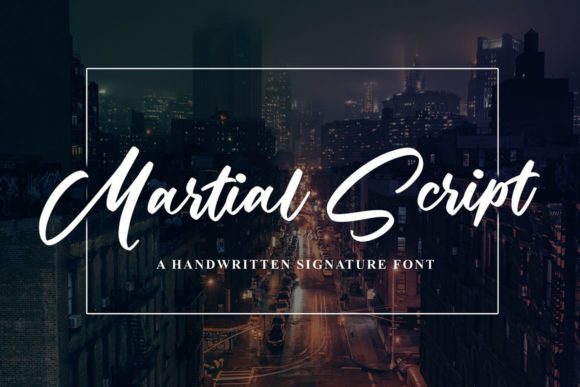 Martial Script: A Bold Handwritten Font for Creative Expression