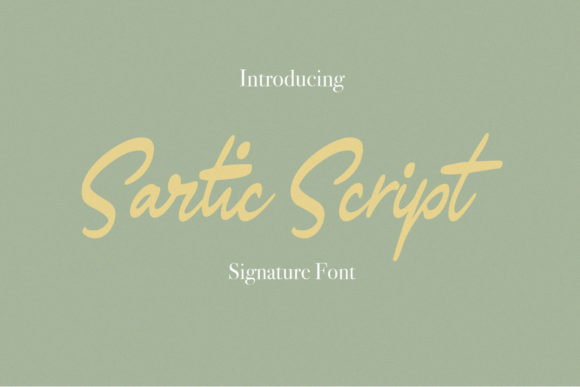 Sartic Script: The Elegant Handwritten Font for Modern Creativity