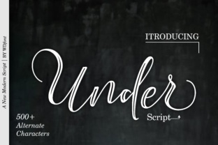 Under Script: A Stylish Font for Creative and Professional Projects